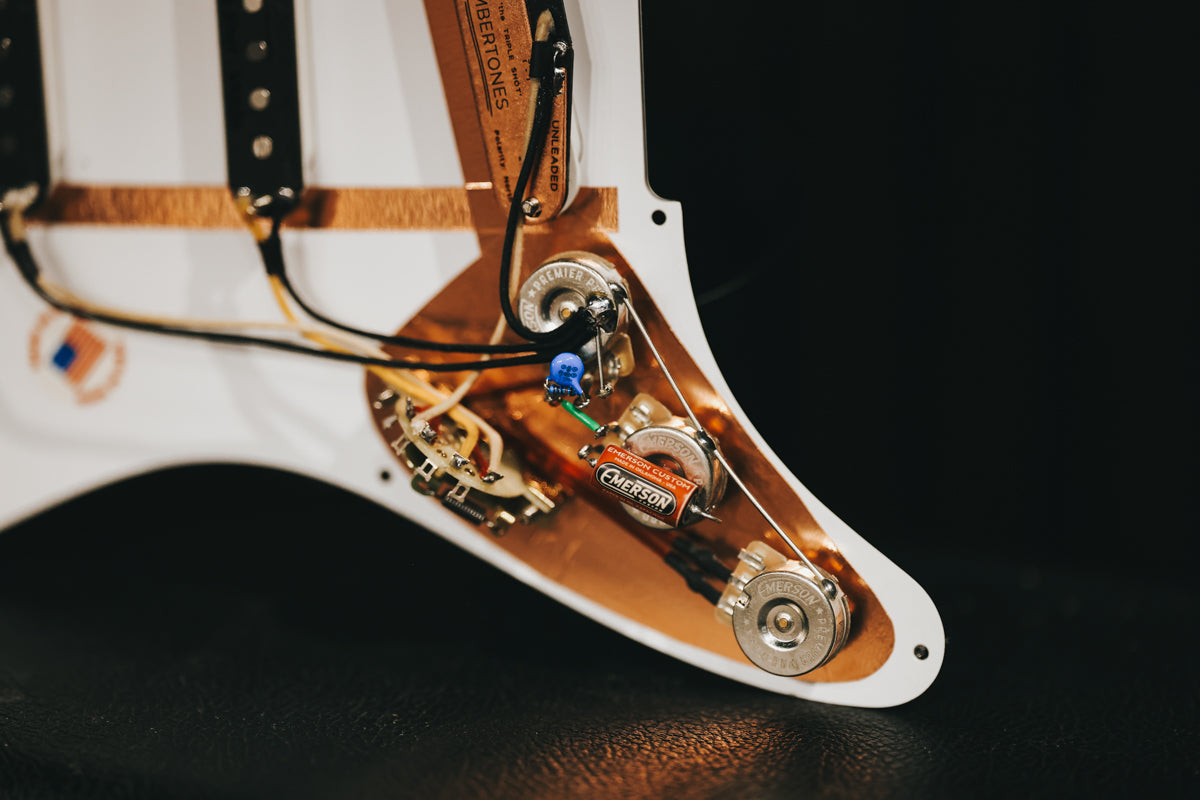 S-Sky Loaded Pickguard - White