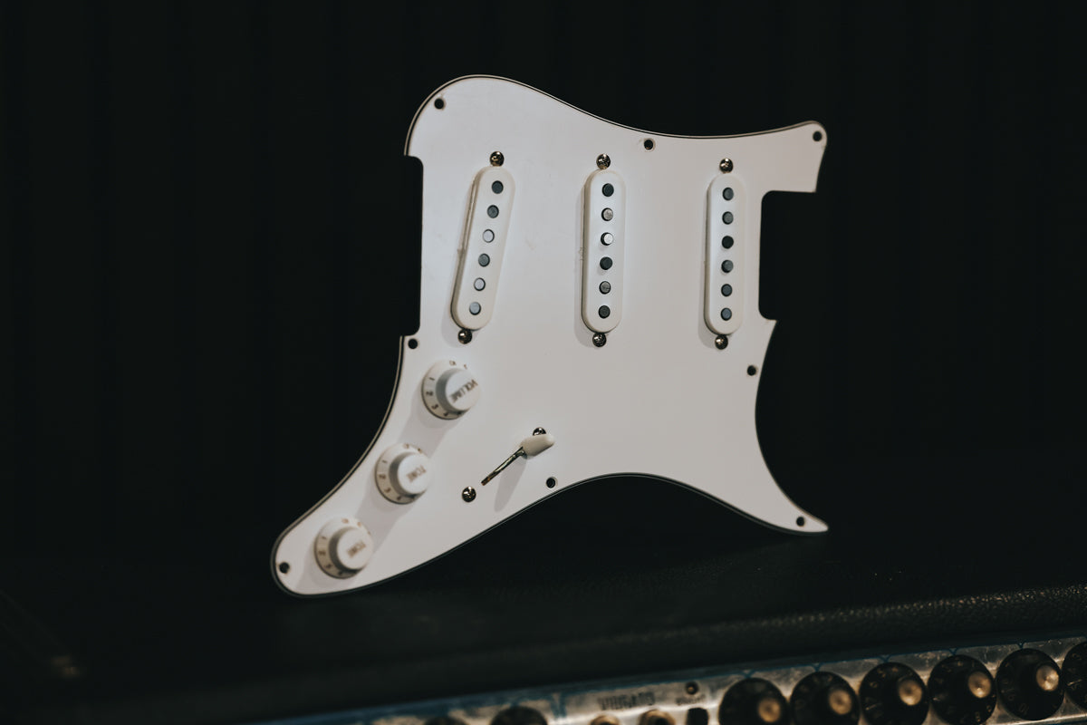 S-Sky Loaded Pickguard - White